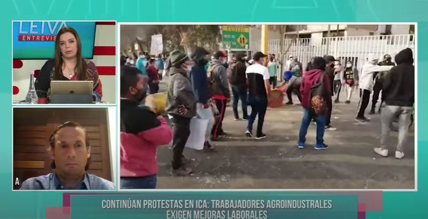 Alejandro Fuentes sobre protestas en Ica: "La ley no es el problema, es el incumplimiento de la ley"