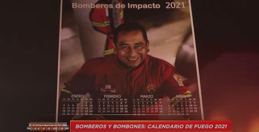 Bomberos y bombones: Calendario de fuego 2021