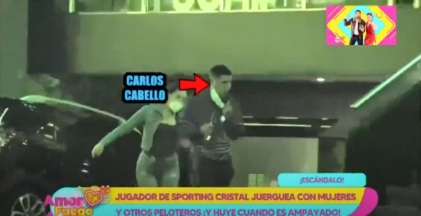 Futbolista de Sporting Cristal se pasa la luz roja tras ser ampayado en una fiesta