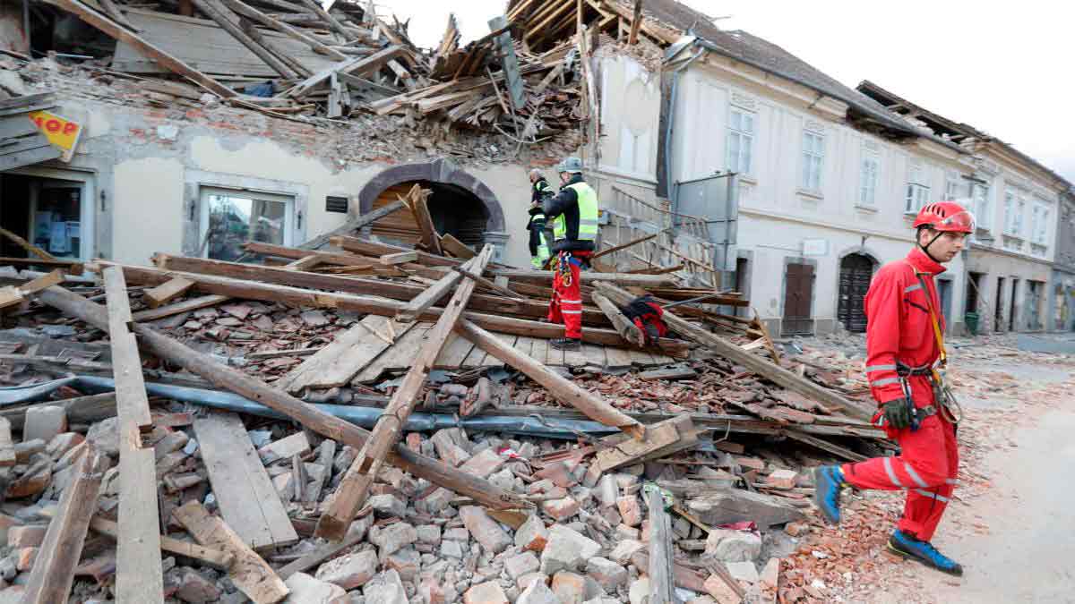 Portada: Terremoto de magnitud 6,4 en Croacia generó daños materiales y varias personas fallecidas