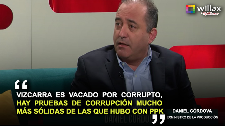 Portada: Daniel Córdova: "Vizcarra es vacado por corrupto"