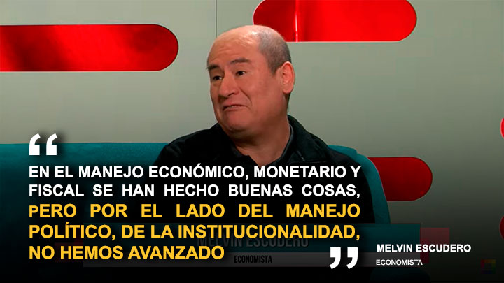 Melvin Escudero: "En el manejo económico por el lado político no hemos avanzado"