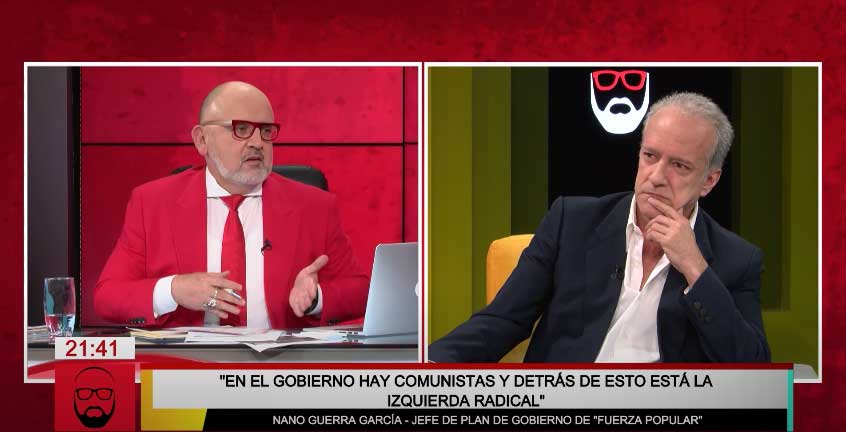 Nano Guerra: “Este es un gobierno de izquierda y detrás de esto está la izquierda radical”