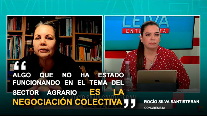Portada: Rocío Silva Santisteban: "Algo que no ha estado funcionando en el tema del sector agrario es la negociación colectiva"