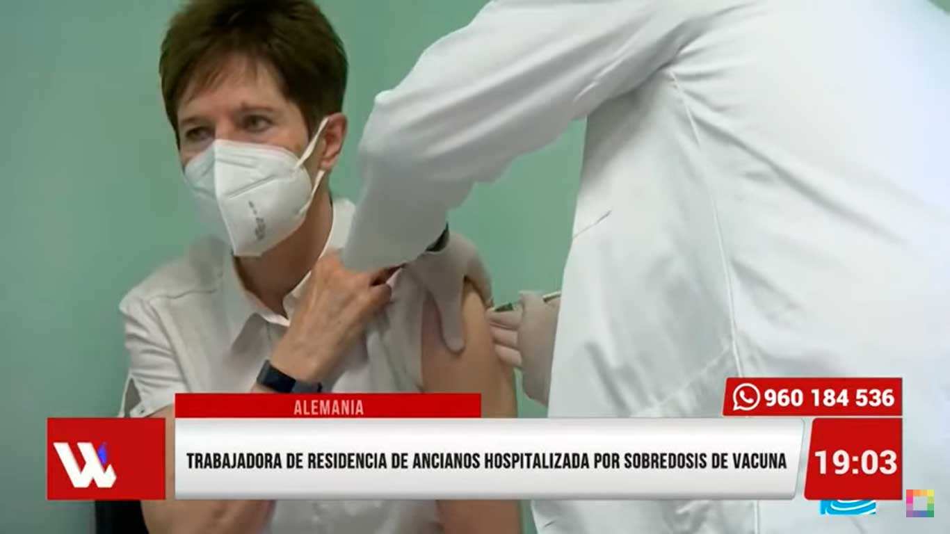 Portada: Trabajadora de residencia de ancianos es hospitalizada por sobredosis de vacuna