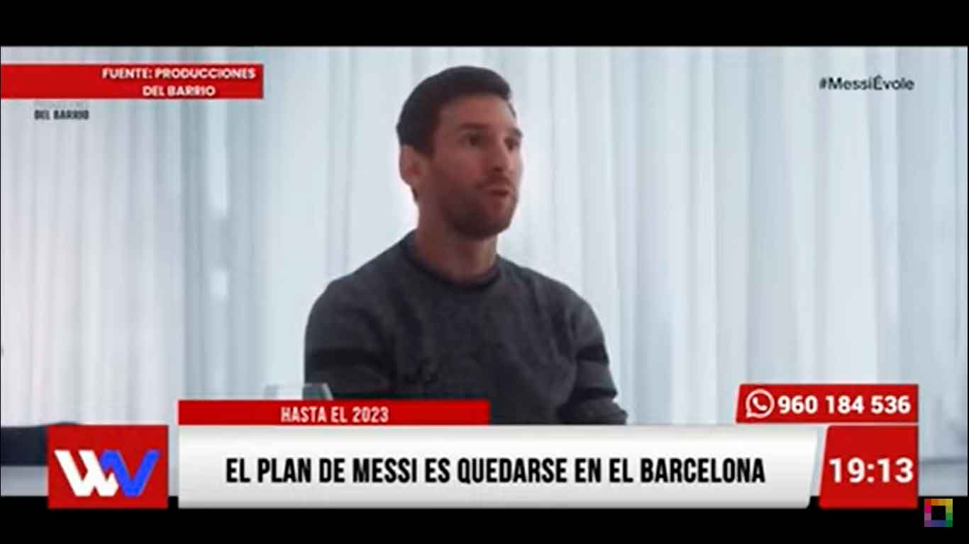 Portada: El plan de Messi es quedarse en el Barcelona hasta el 2023