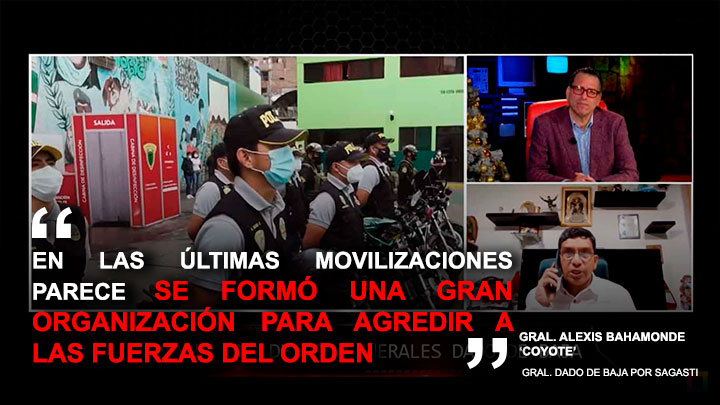 Gral. Alexis Bahamonde Coyote: "En las últimas movilizaciones parece se formó una gran organización para agredir a las fuerzas del orden"