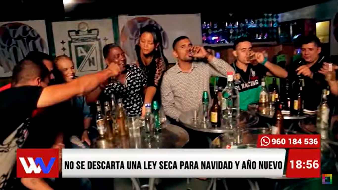 Portada: No se descartan una ley seca para Navidad y Año Nuevo