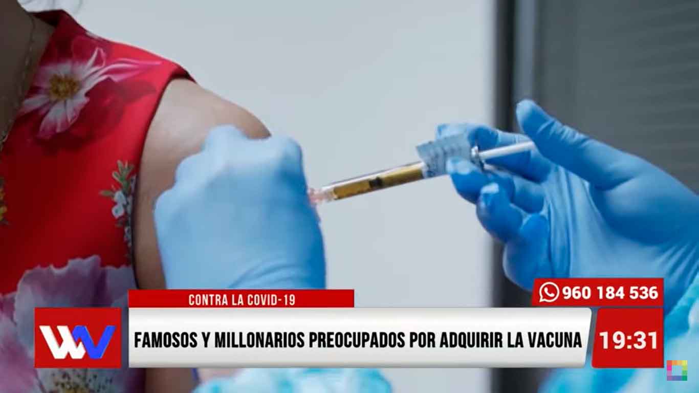 Famosos y millonarios preocupados por adquirir vacuna