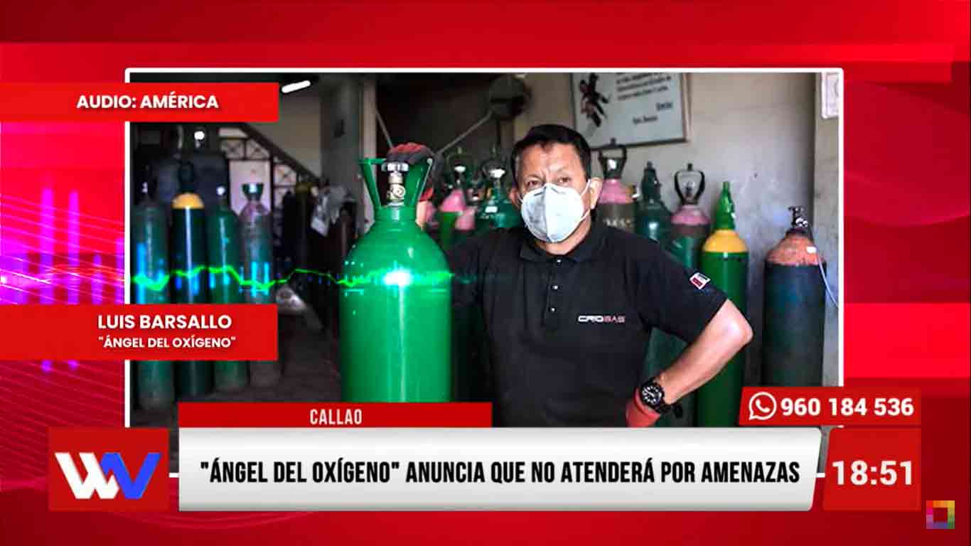 "Ángel del Oxígeno" anuncia que no atenderá por amenazas
