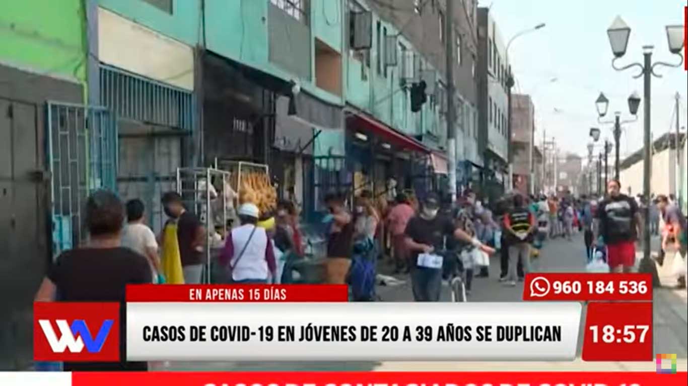 Portada: Casos de Covid-19 en jóvenes de 20 a 39 años se duplican