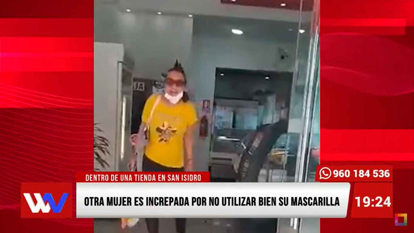 Portada: Otra mujer es increpada por no utilizar bien la mascarilla