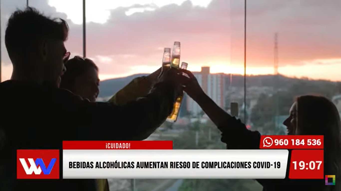 Bebidas alcohólicas aumentan riesgo de complicaciones Covid-19