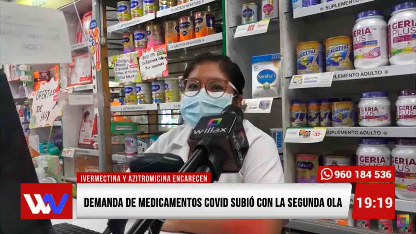 Demanda de medicamentos covid subió con la segunda ola