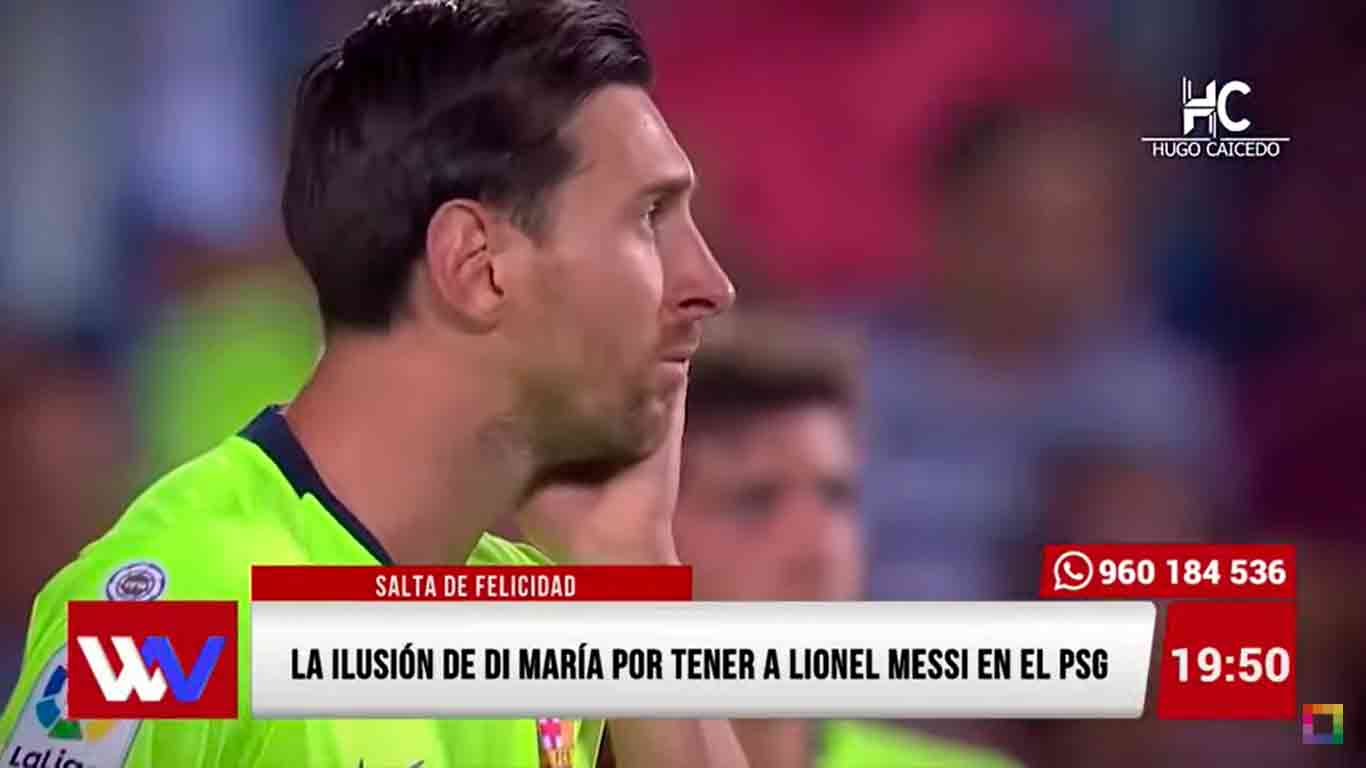 Portada: La ilusión de Di María por tener a Lionel Messi en el PSG