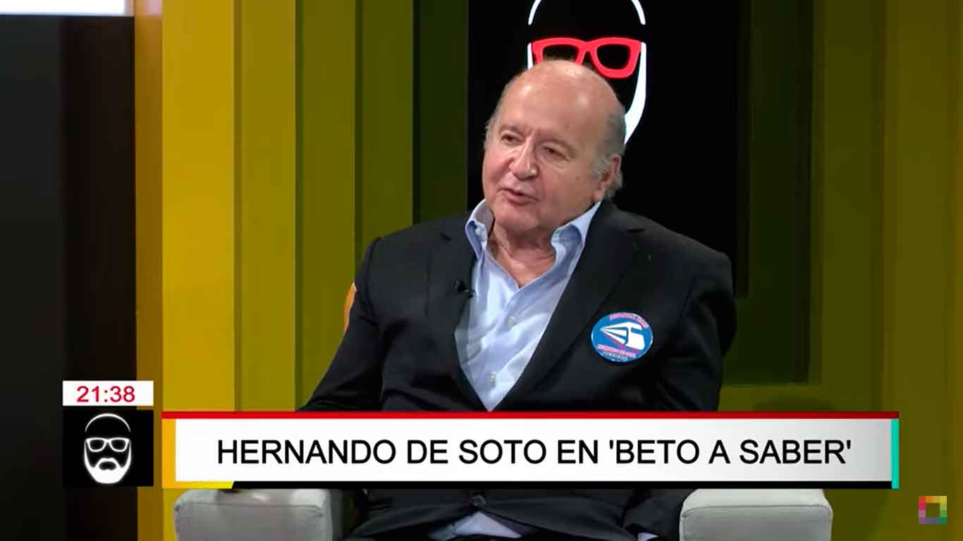 Hernando de Soto: "Estoy tratando de presentar una demanda política contra Vizcarra"