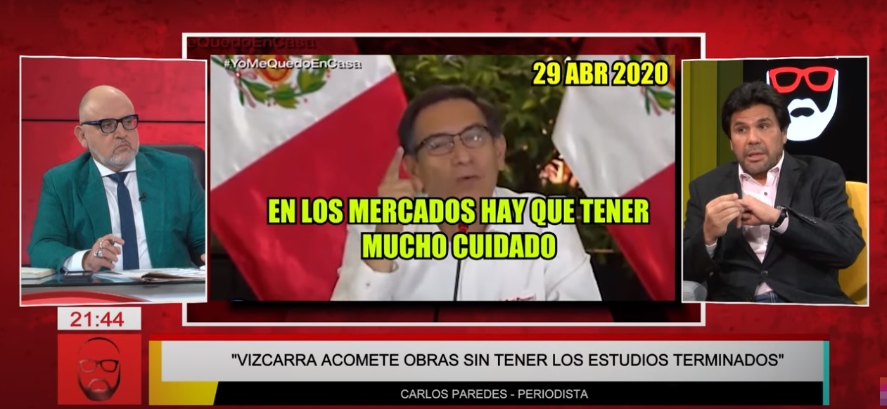 Carlos Paredes: "Fuentes diplomáticas chinas me contaron que Vizcarra se había vacunado"