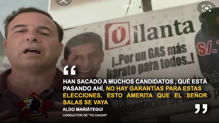 Portada: Aldo Mariátegui: "Parece que los señores del JNE no tienen autoridad, no tienen la mayor seriedad, no podemos confiar en ellos en estas elecciones"