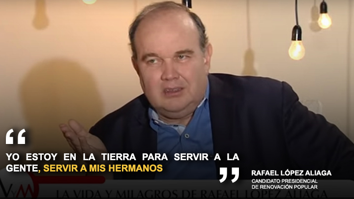 Rafael López Aliaga: "Yo estoy en la tierra para servir a la gente, servir a mis hermanos"