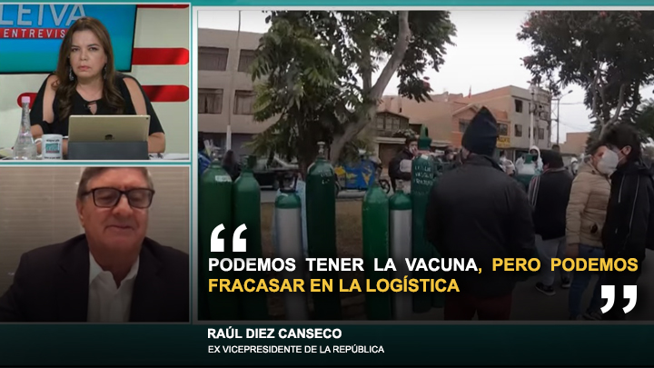 Raúl Diez Canseco: "Podemos tener la vacuna, pero podemos fracasar en la logística".