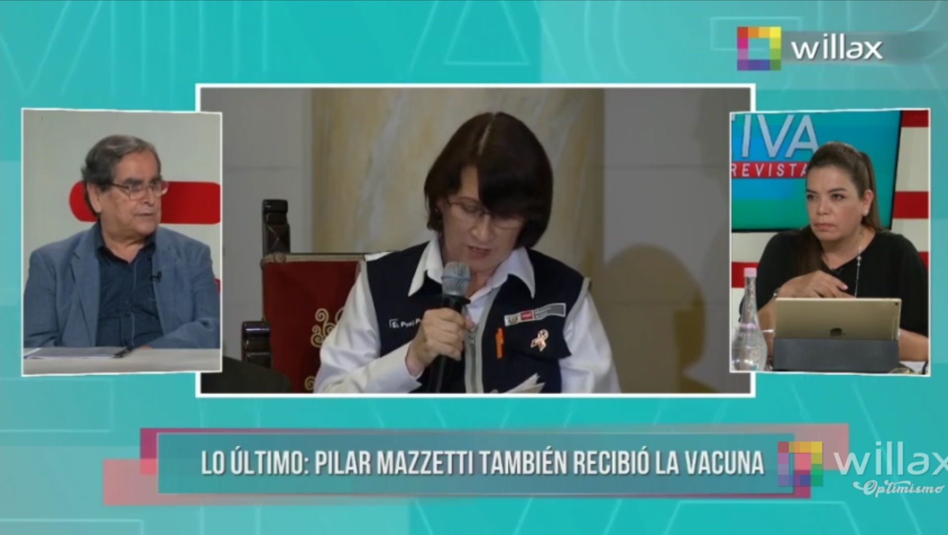 Portada: Óscar Ugarte sobre la vacunación de Mazzetti: “Ella no reconoció que se haya vacunado”