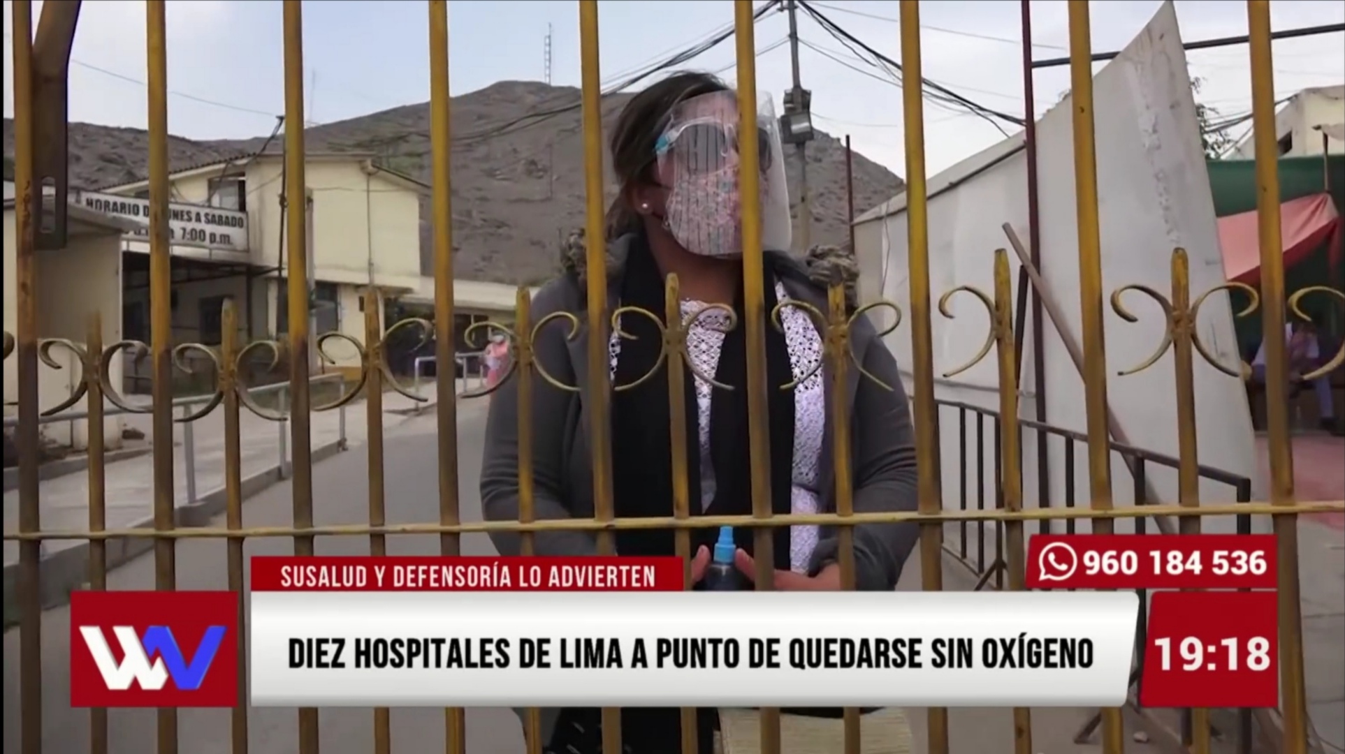 Portada: Diez hospitales de lima a punto de quedar sin oxígeno