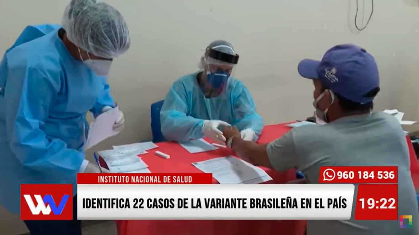 INS identifica 22 casos de la variante brasileña en el país