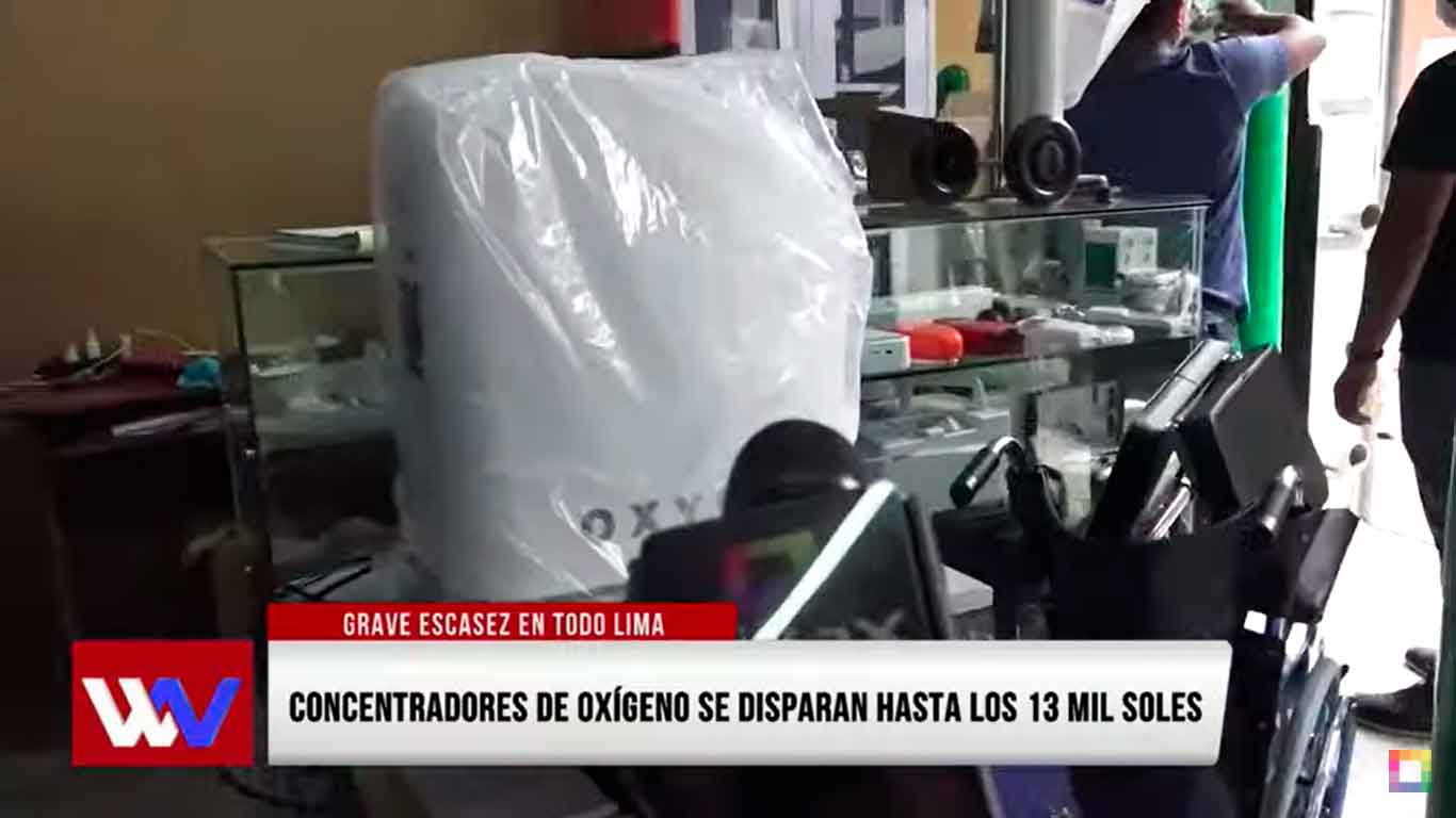 Portada: Concentradores de oxígeno se disparan hasta los 13 mil soles