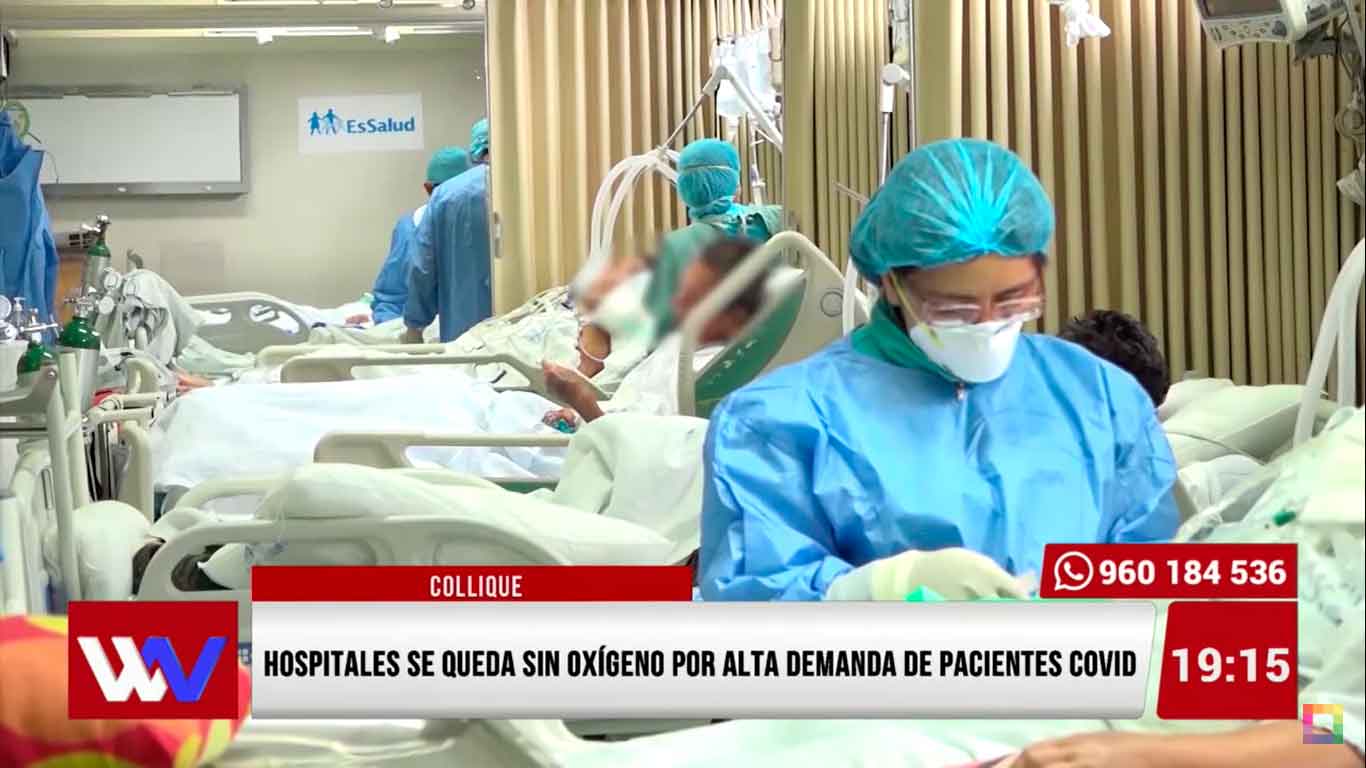 Hospitales se quedan sin oxígeno por alta demanda de pacientes covid