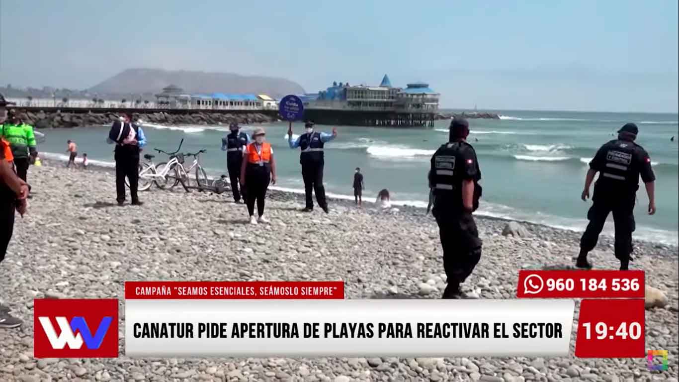 Portada: CANATUR pide apertura de playas para reactivar el sector