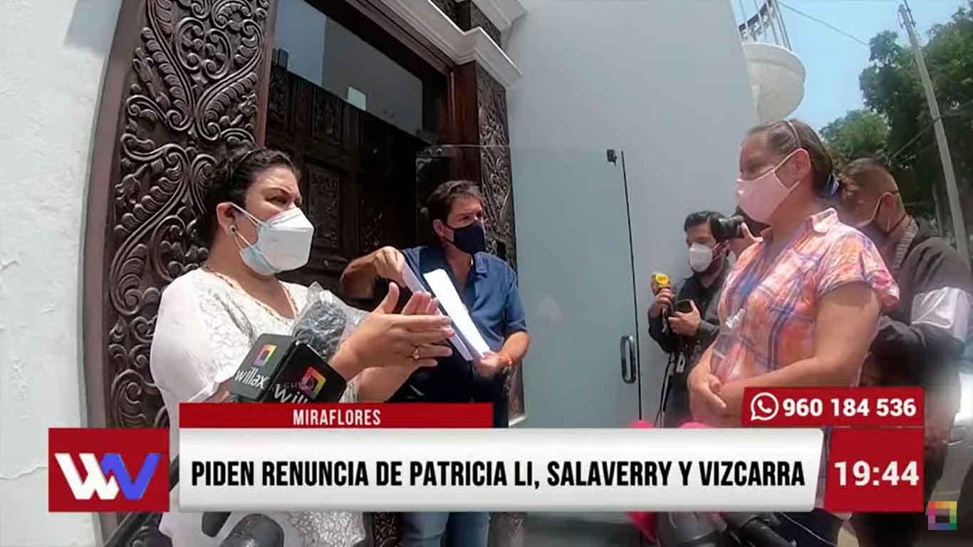 Piden renuncia de Patricia Li, Salaverry y Vizcarra
