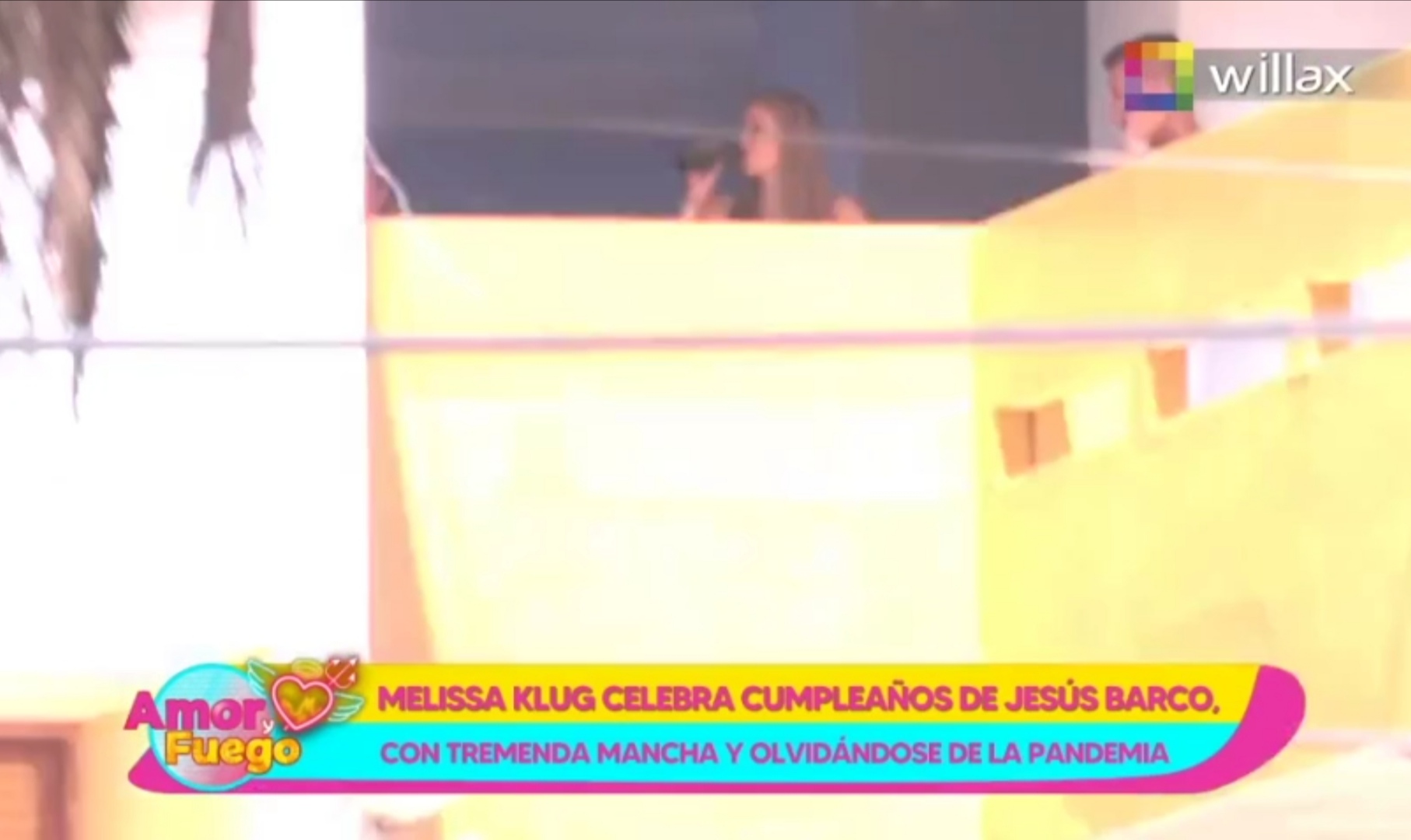 Amor y Fuego: Melissa Klug celebra el cumpleaños de Jesús Barco, con tremenda mancha y olvidándose de la pandemia