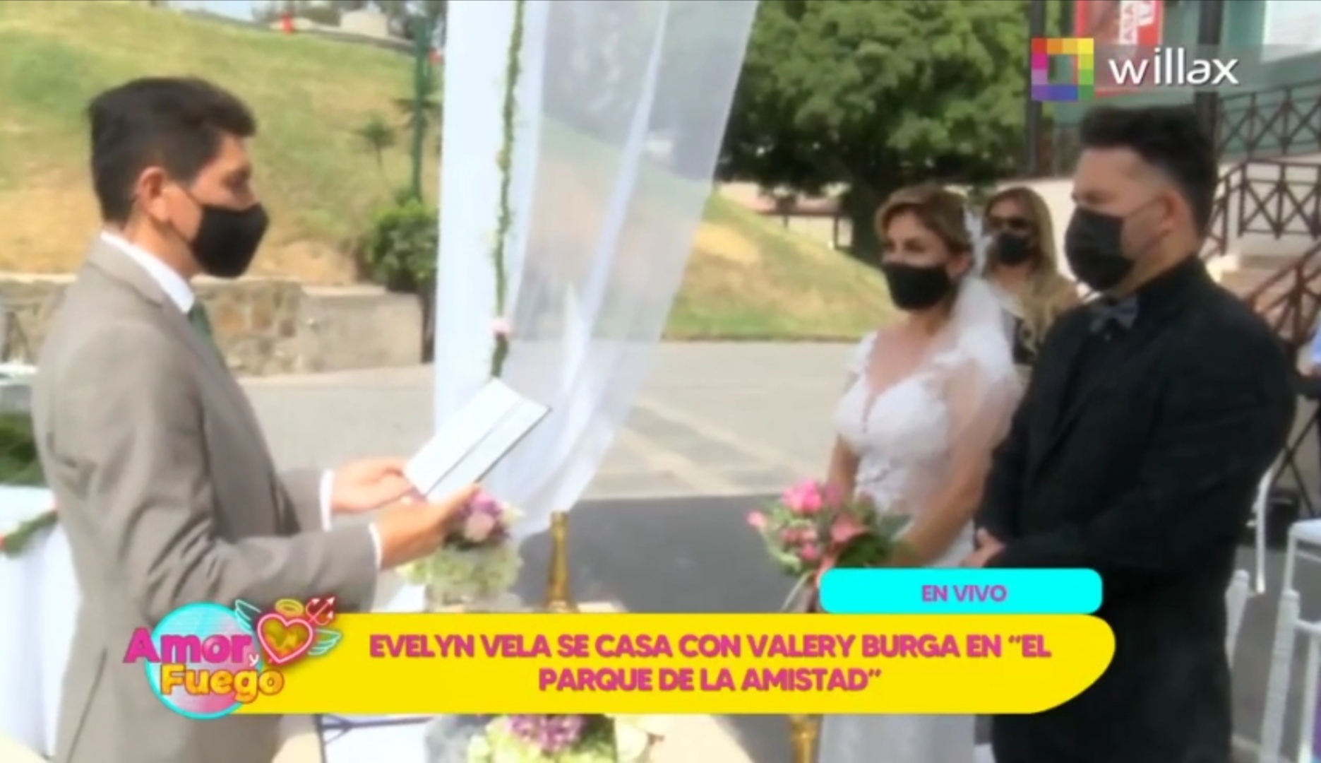 Amor y Fuego: Evelyn Vela se casó con Valery Burga en Surco