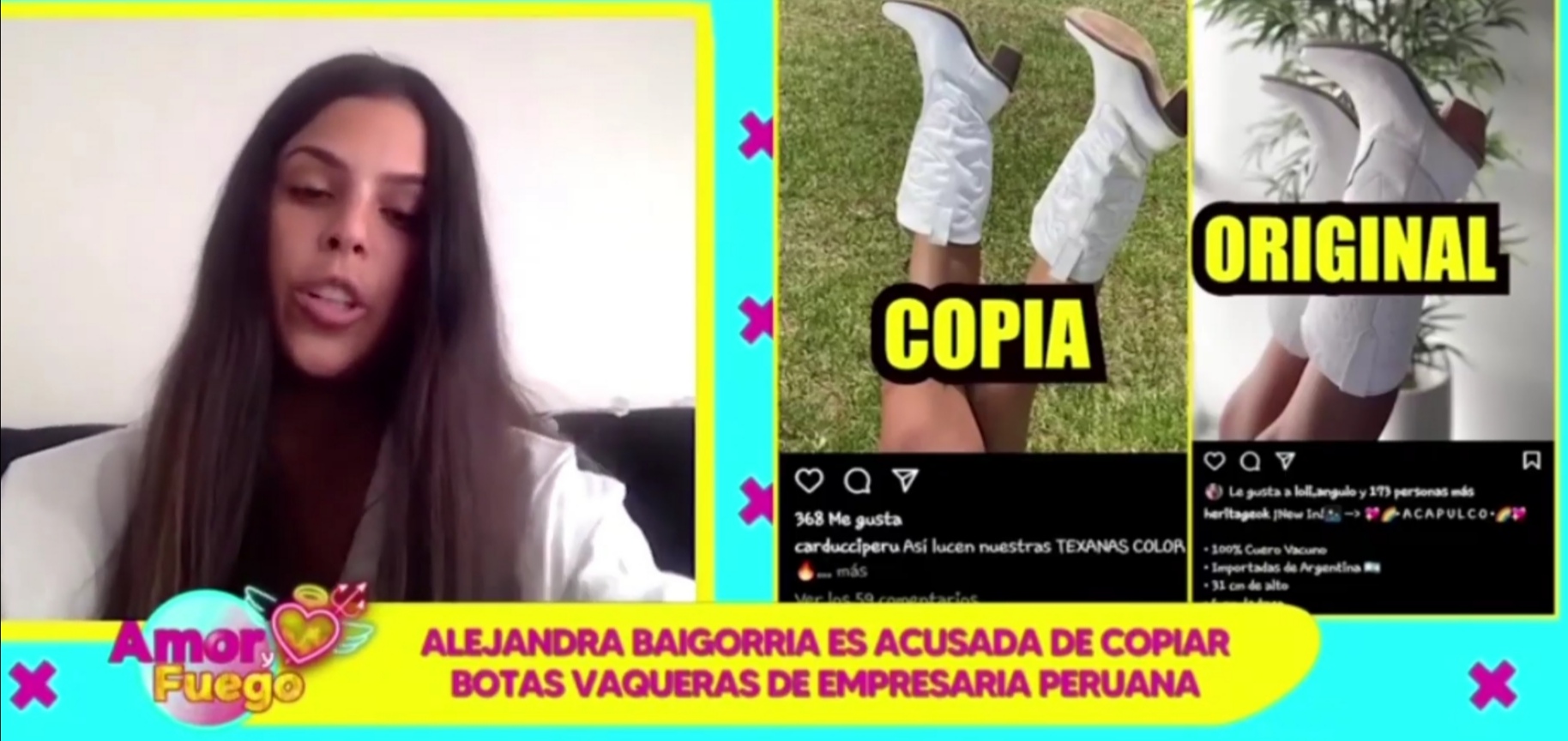 Amor y Fuego: Alejandra Baigorria es acusada por empresaria de copiar sus modelos de zapatos