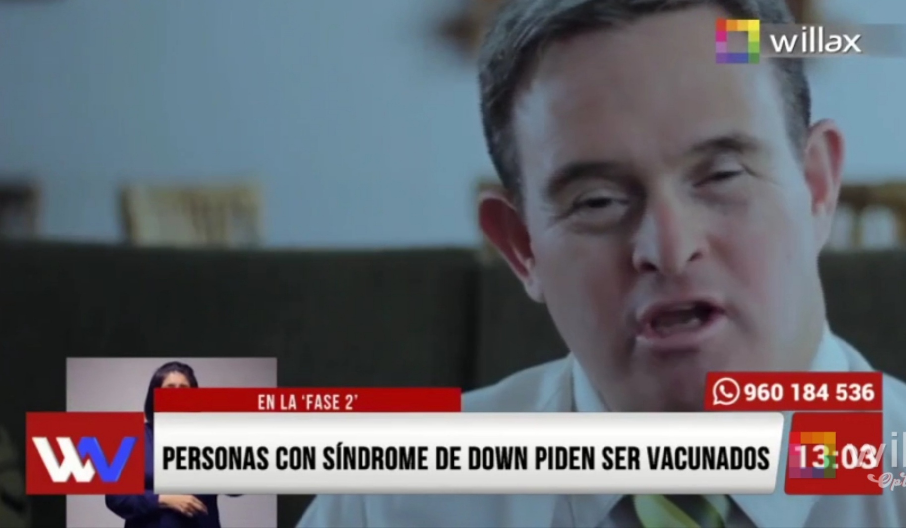 Portada: Personas con síndrome de down pide ser vacunados en la fase 2