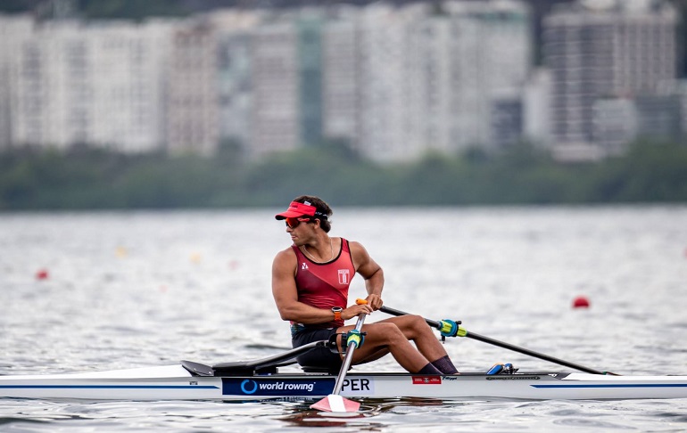 Portada: Remero peruano Alvaro Torres clasificó a los Juegos Olímpicos de Tokio
