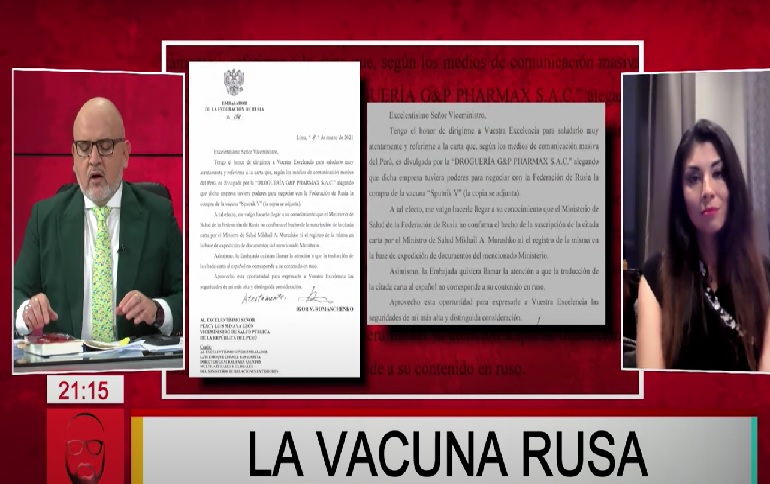 Portada: Beto A Saber: Francisco Sagasti envió nota diplomática pidiendo que no vendan vacunas rusas al Perú