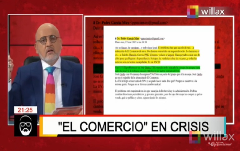 Beto Ortiz: Le di el informe de Sinopharm a Graciela Villasís y al día siguiente nos desacreditaron