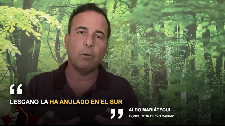 Portada: Aldo Mariátegui sobre Verónika Mendoza: "Lescano la ha anulado en el sur"