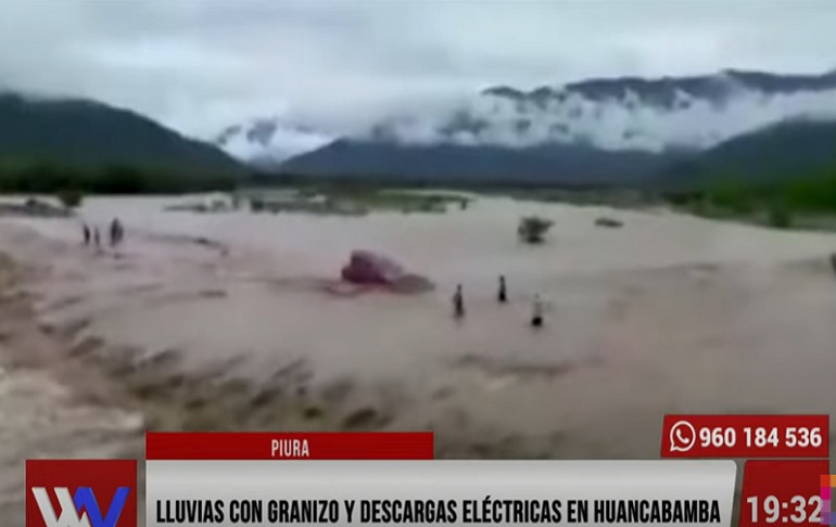 Lluvias con granizo y descargas eléctricas en Huancabamba