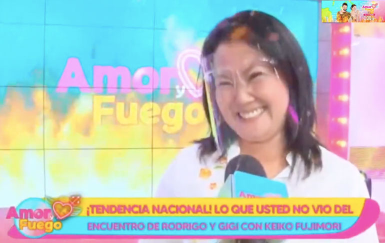 Keiko Fujimori tras entrevista con Amor y Fuego: "Me he divertido muchísimo"
