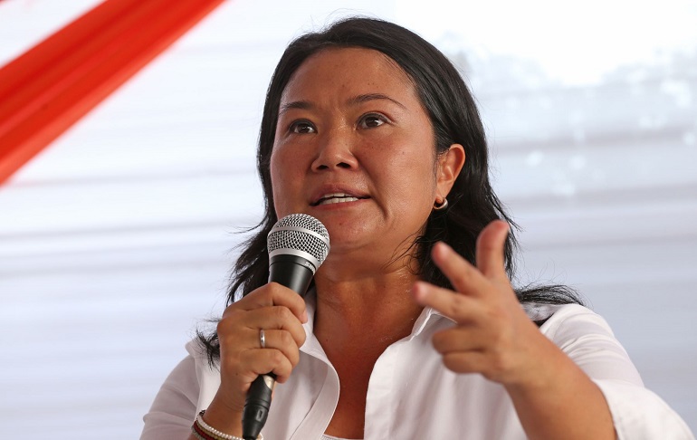 Portada: Keiko Fujimori: Rafael López Aliaga está “embriagado de poder” debido a las encuestas