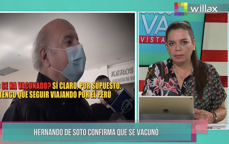 Milagros Leiva: Hernando de Soto tenía que contar que se había vacunado