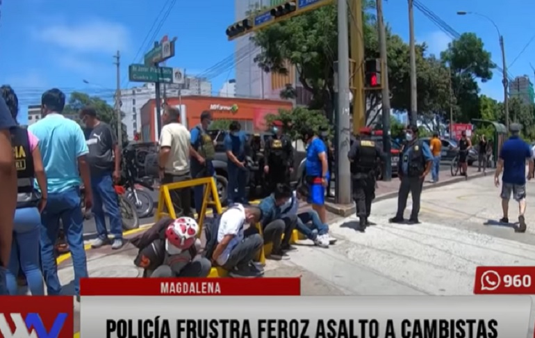 Magdalena: Policía frustra feroz asalto a cambistas