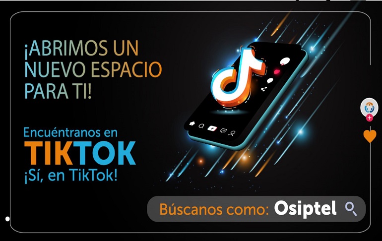 Osiptel ingresa a Tik Tok para empoderar a los jóvenes sobre sus derechos