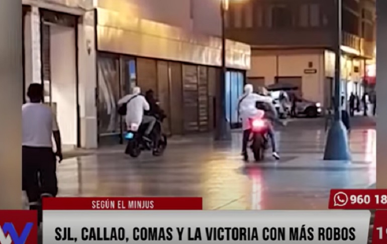 SJL, Callao, Comas y La Victoria con más robos