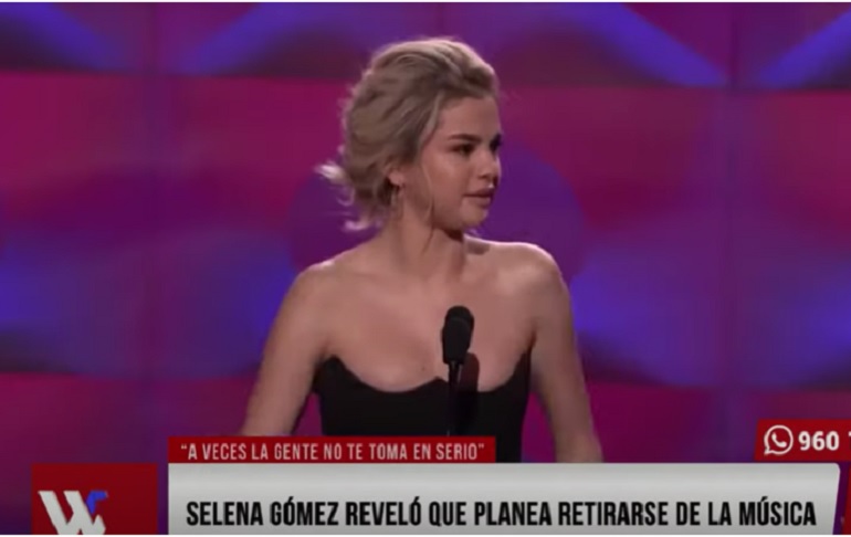 Selena Gómez reveló que planea retirase de la música