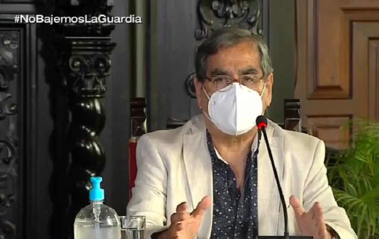 Portada: Óscar Ugarte: El 40% de casos COVID-19 en Lima es debido a la variante brasileña