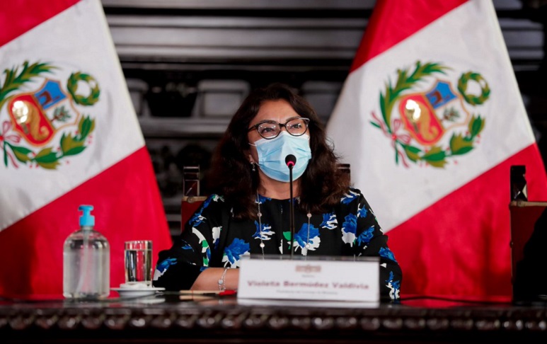 Portada: Violeta Bermúdez: Reunión de Sagasti con Astete y Mazzetti fue por negociaciones para adquisición de vacunas