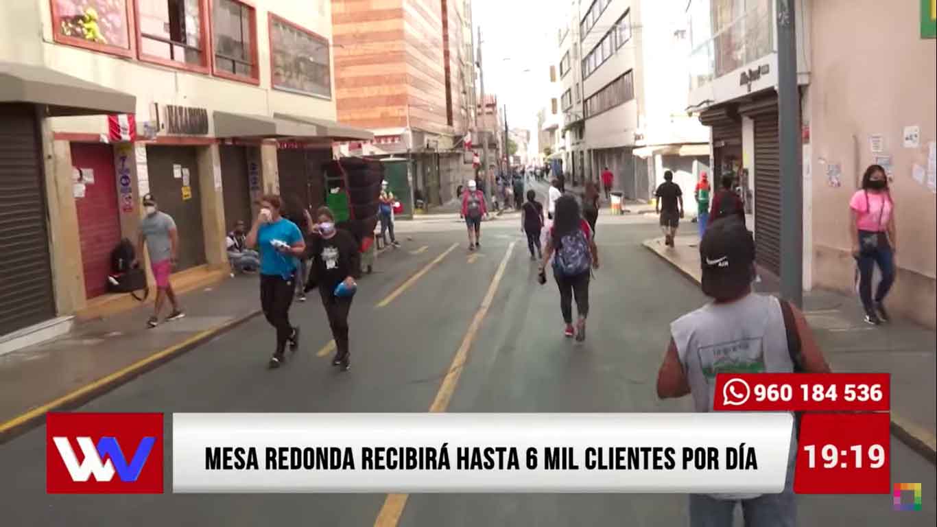 Mesa Redonda recibirá hasta 6 mil clientes por día